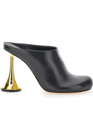 COPERNI Buty, Kobieta, Czarny, 36 EU, Skóra, Klapki na Obcasie typu Mule z Zakrytymi Palcami