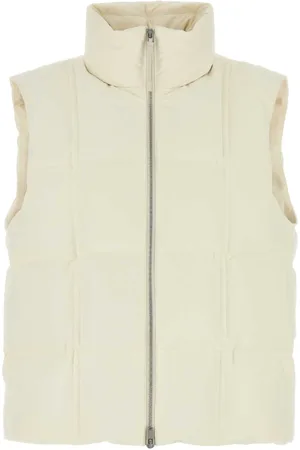 Jil Sander Kurtki, Kobieta, Beżowy, XS, Ivory Bezrękawnik Puchowy