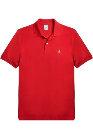 Brooks Brothers Koszulki, Mężczyzna, Czerwony, XS, Bawełna, Polo Slim Fit Stretch Supima