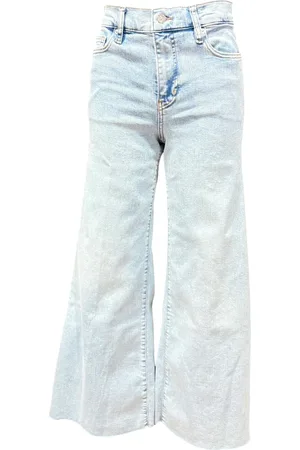 Frame Jeansy, Kobieta, Niebieski, W30, Cropped Palazzo Jeansy