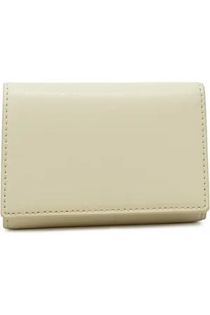 Marc Jacobs Akcesoria, Kobieta, brązowy, ONE SIZE, Skóra, Biały skórzany portfel trifold