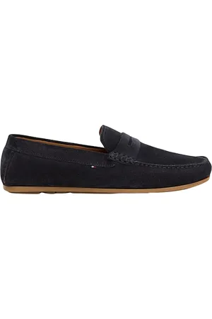 Tommy Hilfiger Buty, Mężczyzna, Niebieski, 41 EU, Zamsz, Zamszowe Buty Casual Driver
