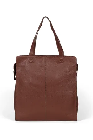 Howard London Torebki, Mężczyzna, brązowy, ONE SIZE, Skóra, Brązowa skórzana torba typu tote