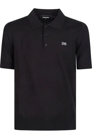 Dsquared2 Koszulki, Mężczyzna, Czarny, L, Klasyczny Polo Shirt