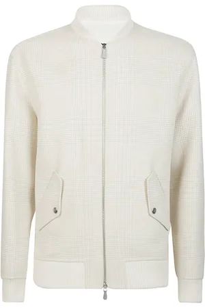 ELEVENTY Kurtki, Mężczyzna, Beżowy, S, Wełna, Cashmere Lana Bomber Full Zip
