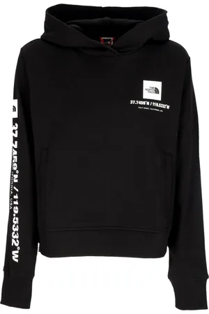 The North Face Bluzy, Kobieta, Czarny, S, Bawełna, Krótka bluza z kapturem Lightweight Hooded Sweatshirt Crop Hoodie