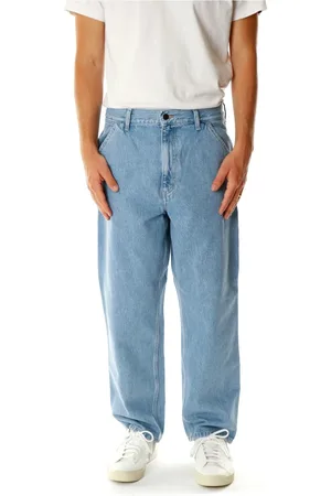 Carhartt Jeansy, Mężczyzna, Niebieski, W34 L30, Bawełna, Spodnie robocze o luźnym, prostym kroju Relaxed Straight Fit