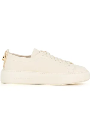 HENDERSON BARACCO Buty, Kobieta, Biały, 36 1/3 EU, Białe Skórzane Sneakersy Okrągły Nosek