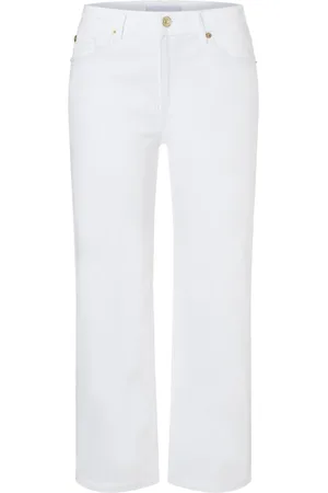 Mac Jeansy, Kobieta, Biały, 2XL, Bawełna, Jeansyy o prostym kroju