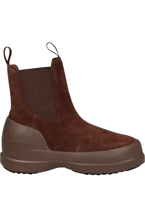 Moon Boot Buty, Kobieta, brązowy, 37 EU, Skóra, Botki Chelsea Luna