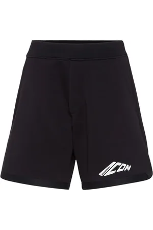 Dsquared2 Szorty, Mężczyzna, Czarny, 2XL, Bawełna, Icon New Generation Jersey Shorts