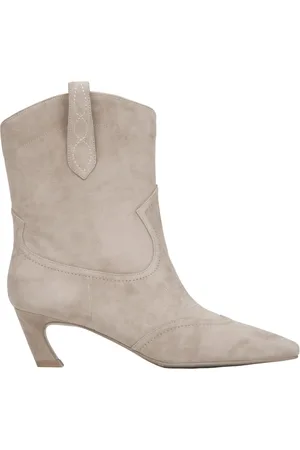 Estro Buty, Kobieta, Beżowy, 38 EU, Beżowe Kowbojki Welurowe