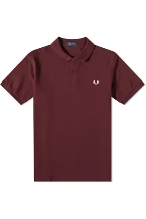 Fred Perry Koszulki, Mężczyzna, Czerwony, M, Bawełna, Slim Fit Plain Polo Uniform
