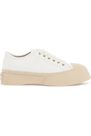 Marni Buty, Kobieta, Biały, 39 EU, Skóra, Skórzane Sneakersy Pablo