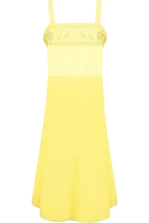Maison Margiela Sukienki, Kobieta, Żółty, S, Elegancka Czarna Sukienka