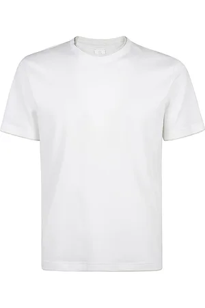 ELEVENTY Koszulki, Mężczyzna, Biały, 3XL, Bawełna, Bawełniany T-shirt z Okrągłym Dekoltem Jersey
