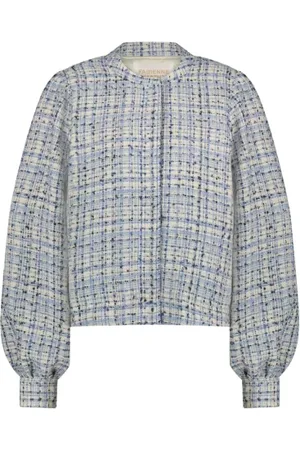 Fabienne Chapot Kurtki, Kobieta, Niebieski, L, Wełna, Carice Jacket