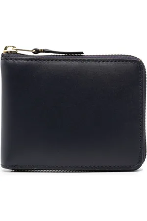 Comme des Garçons Akcesoria, unisex, Niebieski, ONE SIZE, Skóra, Granatowy skórzany portfel Classic Line