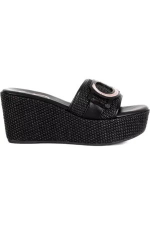 Casadei Buty, Kobieta, Czarny, 38 1/2 EU, Platformowe Klapki