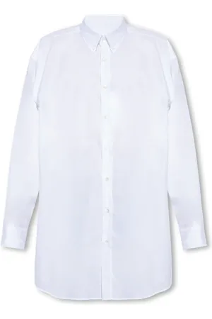 Maison Margiela Koszule, Mężczyzna, Biały, S, Bawełna, Koszula bawełniana