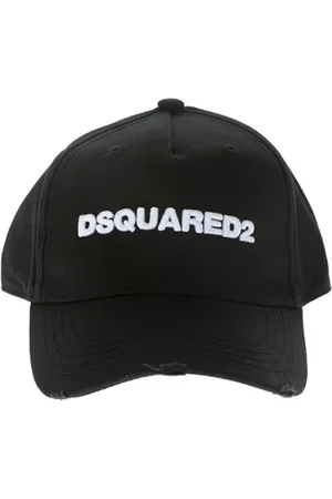 Dsquared2 Akcesoria, Mężczyzna, Czarny, ONE SIZE, Bawełna, Czapka z daszkiem Urban Flair