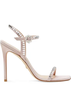 Stuart Weitzman Buty, Kobieta, Beżowy, 36 EU, Skóra, Sandały Gemcut 100