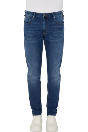 Emporio Armani Jeansy, Mężczyzna, Niebieski, W36, Bawełna, Jeansyy Slim-fit