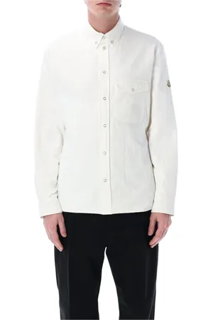 Moncler Koszule, Mężczyzna, Biały, XL, Nylon, Stylowa Koszula dla Mężczyzn i Kobiet