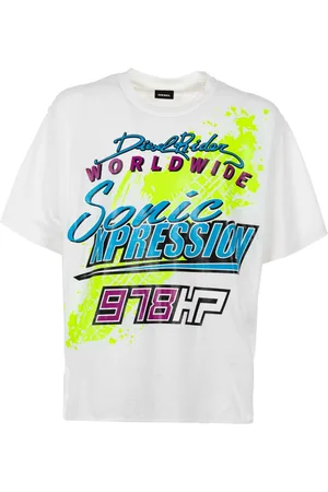 Diesel Koszulki, Mężczyzna, Biały, M, Bawełna, T-shirt T-Delphone