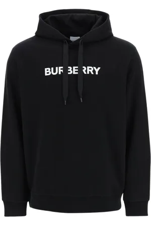 Burberry Bluzy, Mężczyzna, Czarny, L, Bawełna, Bawełniana Bluza z Kapturem