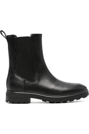Calvin Klein Buty, Kobieta, Czarny, 36 EU, Skóra, Cleat Chelsea Boot
