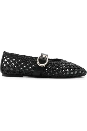 Stuart Weitzman Buty, Kobieta, Czarny, 36 EU, Czarne płaskie buty Thea Mary Jane