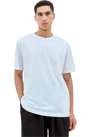 DRIES VAN NOTEN Koszulki, Mężczyzna, Biały, M, Bawełna, Bawełniany T-shirt z okrągłym dekoltem