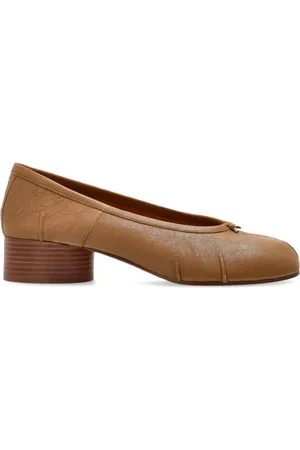 Maison Margiela Buty, Kobieta, brązowy, 40 EU, Skóra, Czółenka z wycięciem Tabi