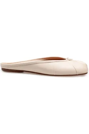 Maison Margiela Buty, Kobieta, Beżowy, 39 EU, Skóra, Skórzane klapki Tabi