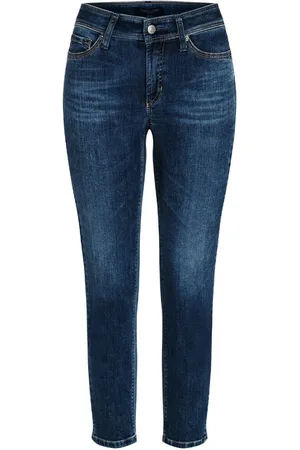 Cambio Jeansy, Kobieta, Niebieski, M, Spodnie Jeansyowe Slim Fit