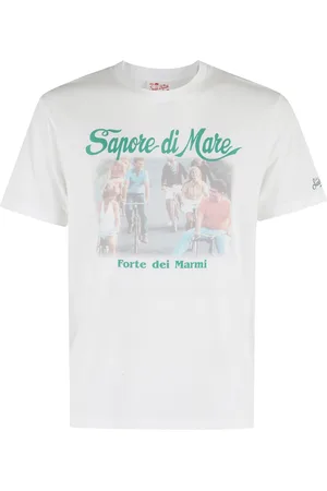 MC2 SAINT BARTH Koszulki, Mężczyzna, Biały, L, Klasyczny Bawełniany T-shirt Biały Krótki Rękaw
