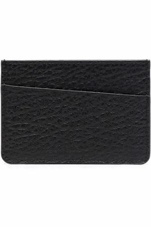 Maison Margiela Akcesoria, Mężczyzna, Czarny, ONE SIZE, Skóra, Czarny, smukły portfel na 3 karty