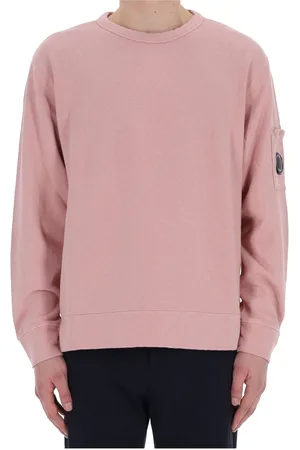 C.P. Company Bluzy, Mężczyzna, Różowy, XL, Różowy Bawełniany Sweter