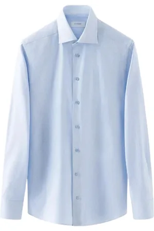 Eton Koszule, Mężczyzna, Niebieski, 2XL, Bawełna, Koszula Signature Twil
