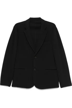 Emporio Armani Kurtki, Mężczyzna, Niebieski, L, Kurtka z Bawełny Stretch z Guzikami i Kieszeniami