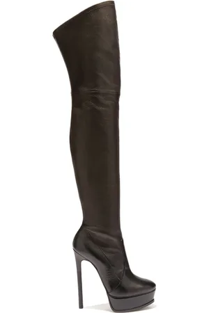 Casadei Buty, Kobieta, Czarny, 40 EU, Skóra, Kozaki za kolano