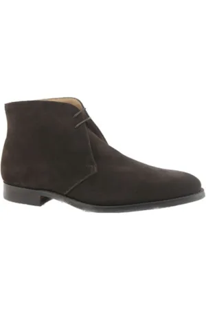 Crockett & Jones Buty, Mężczyzna, brązowy, 40 EU, Skóra, Sznurowane buty Dark Oak Suede City Sole