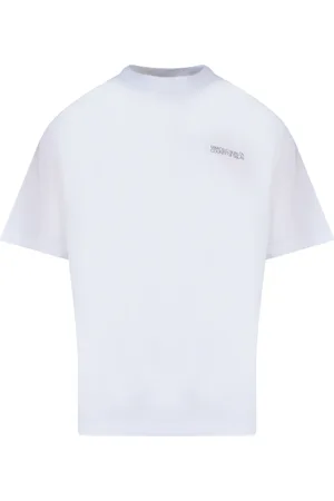 MARCELO BURLON Koszulki, Mężczyzna, Biały, S, Bawełna, Bawełniana koszulka T-shirt z nadrukiem logo z przodu