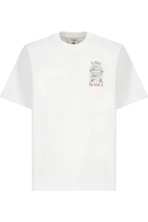 Casablanca Koszulki, Mężczyzna, Biały, M, Bawełna, Le Passage T-Shirt