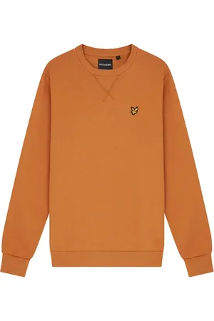 Lyle & Scott Bluzy, Mężczyzna, Pomarańczowy, XL, Bawełna, Bluza dresowa z okrągłym dekoltem