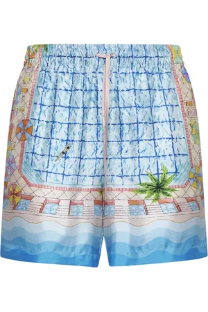 Casablanca Szorty, Mężczyzna, Wielobarwność, M, Le Plongeon Silk Shorts