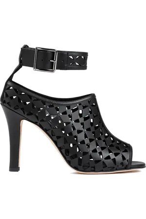 Manolo Blahnik Buty, Kobieta, Czarny, 37 EU, Skóra, Sandały ze skóry cielęcej Tingah 105 Yoth