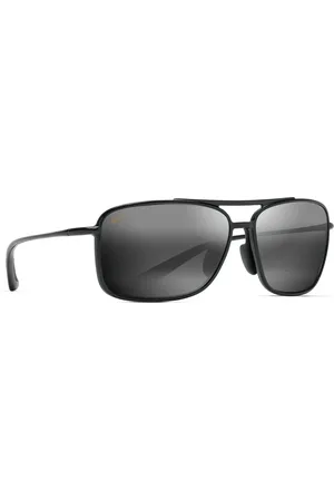 Maui Jim Akcesoria, unisex, Czarny, ONE SIZE, Kwadratowe Czarne Okulary Przeciwsłoneczne