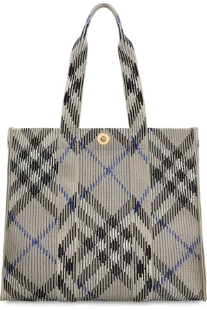 Burberry Torebki, Kobieta, Szary, ONE SIZE, Torba typu tote z motywem kraty